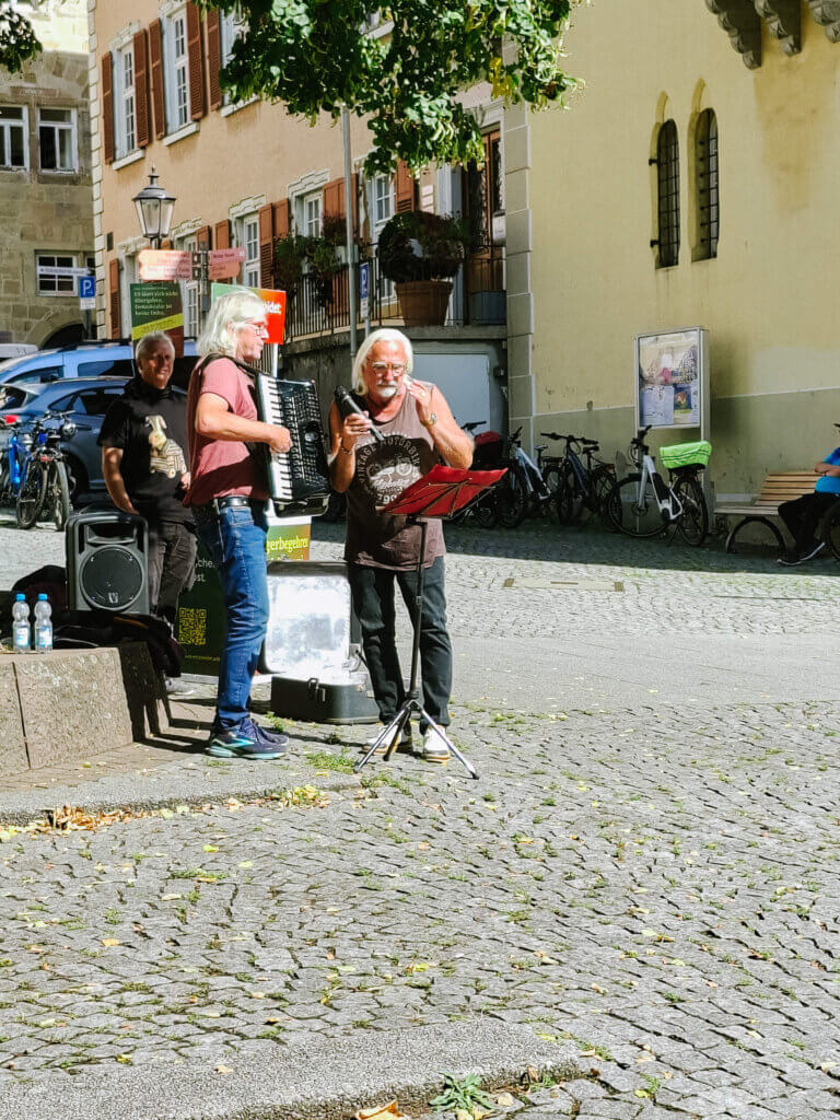 Das Fest der Demokratie Bühnenauftritt der Galgenstricke beim Fest der Demokratie in Esslingen