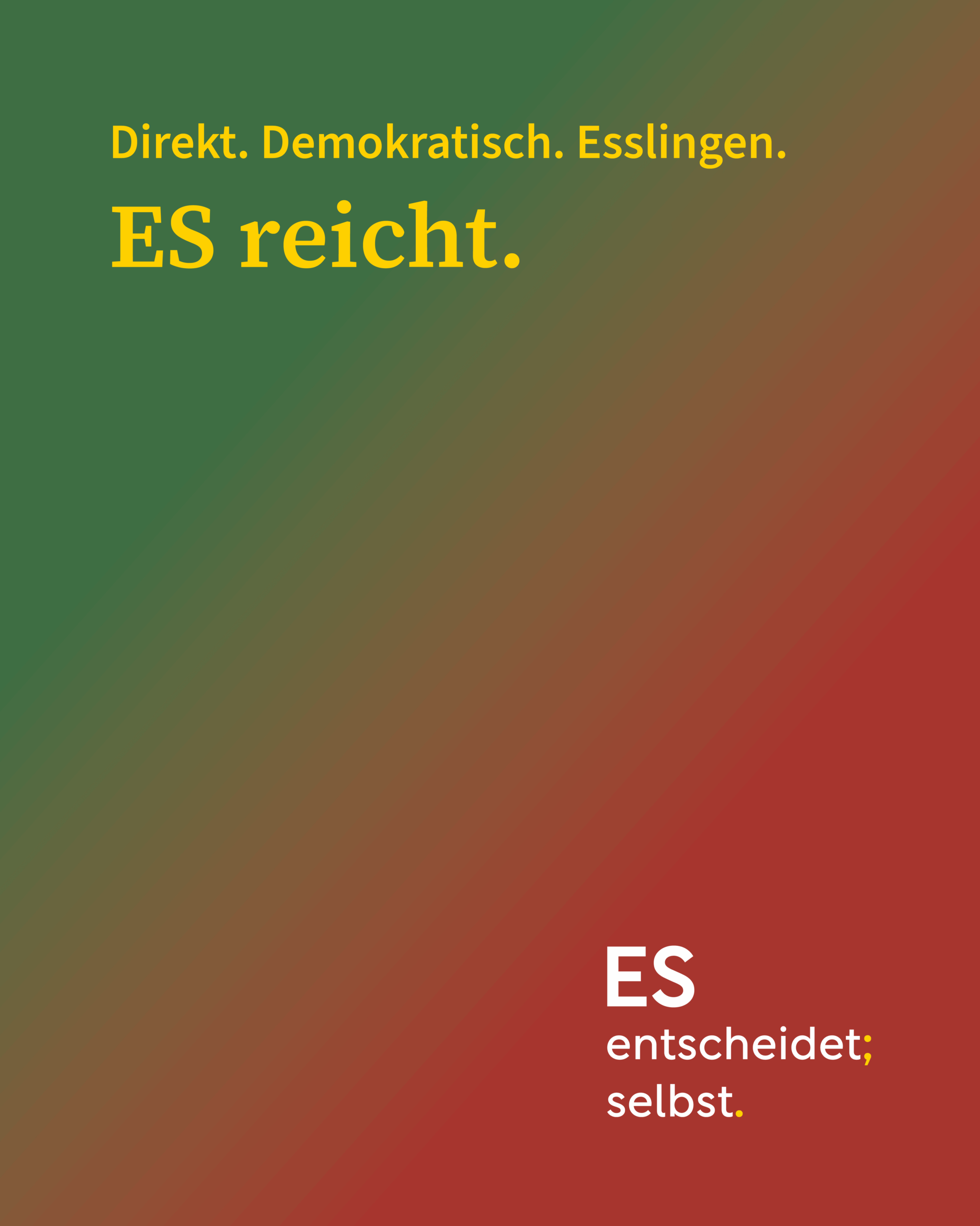 Grafik „ES reicht.“
