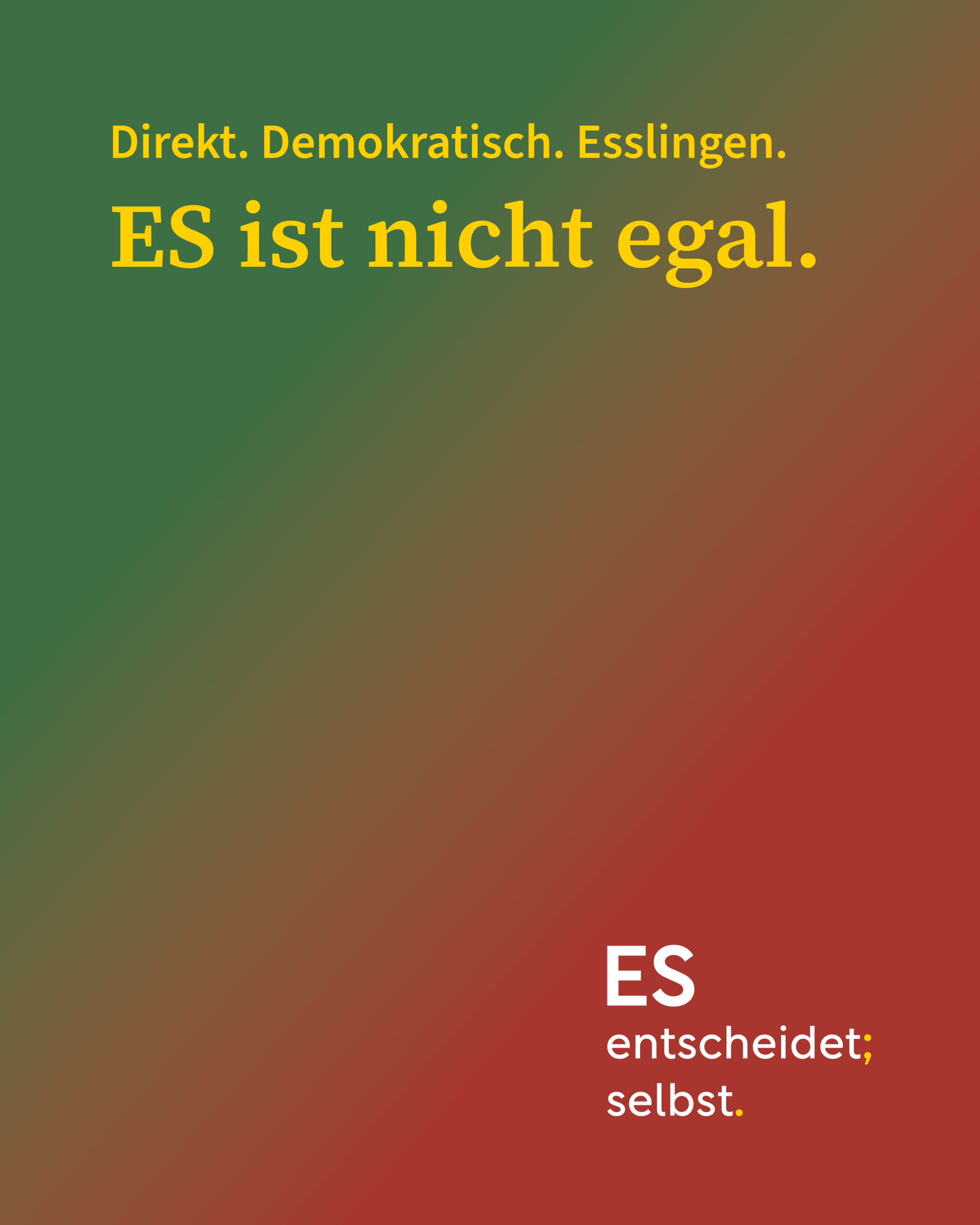 Grafik „ES ist nicht egal.“