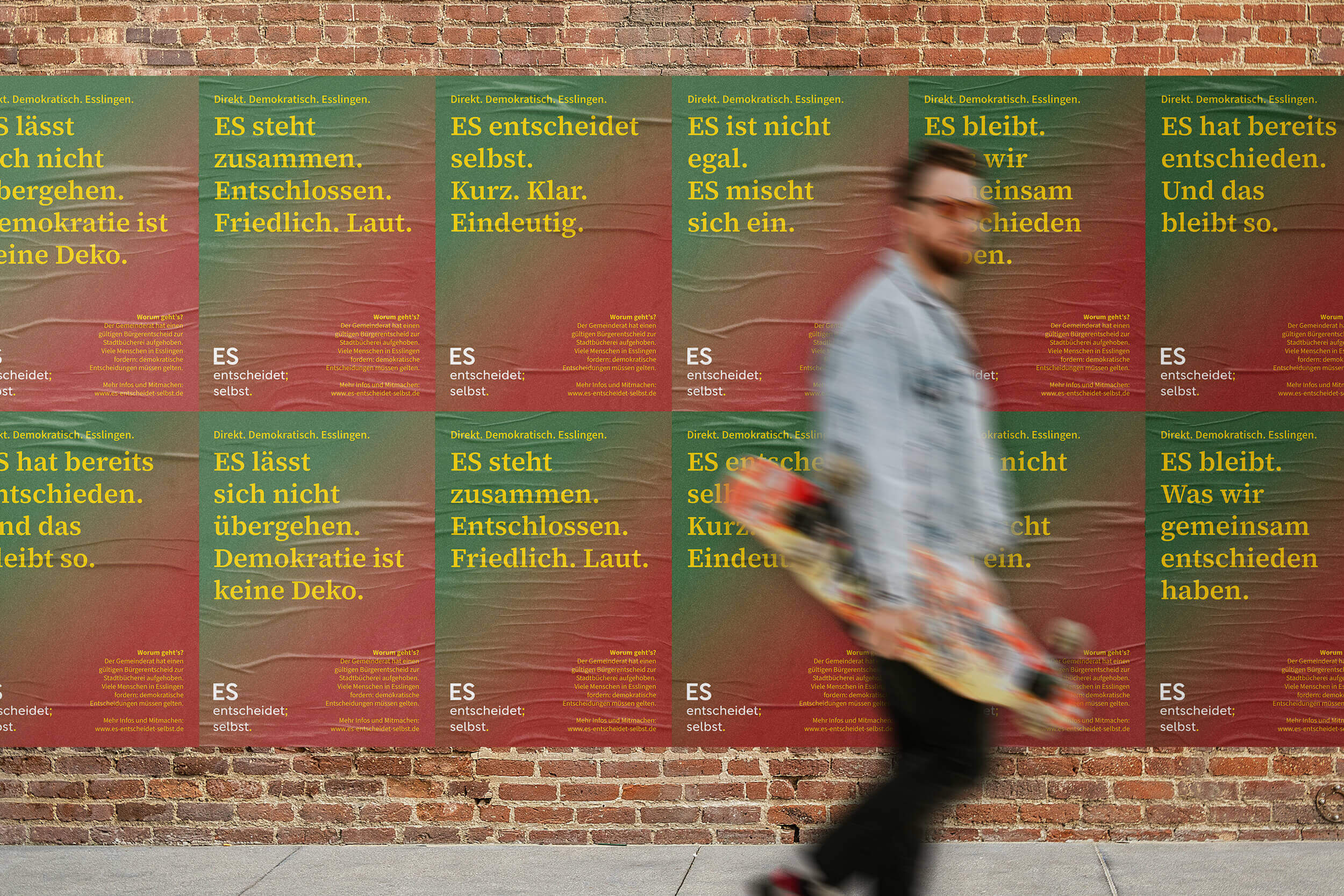 Unterstützung Bürgerbegehren Esslingen – Plakat-Aktion